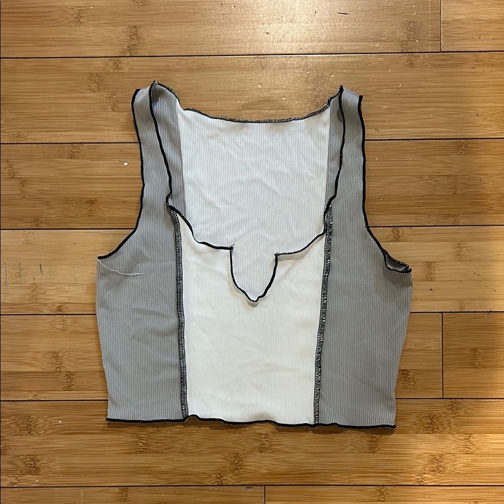 Color-Block Crop Top